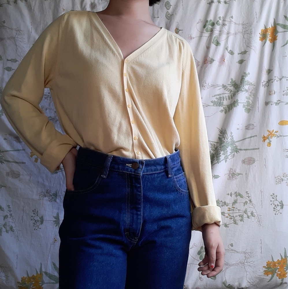 GAP Yellow Cardigan